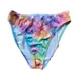 Size L//Vintage 90s Velvet Velour Rainbow Butterfly Bikini Swimsuit Pink Size L Photo 2