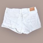 Abercrombie & Fitch Low-Rise size 00 White Denim Mini Shorts Photo 1