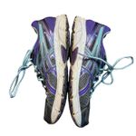 ASICS GEL Running Shoes Womens Size 9 Purple Teal Gray Mesh Road Sneakers T474N Photo 5