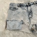 BDG  Lou Hi-Low Denim High Rise Acid Wash Shorts Photo 2