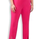 1. State Pants Front Hem Side Slit Zip Closure Elastic Waistband Pink W 6 NWOT Photo 0