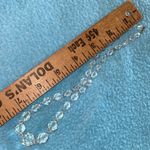 AURORA BOREALIS crystal beaded choker necklace vintage 1950 elegant size 16” Silver Photo 5
