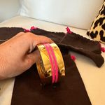 Kate Spade  4 BANGLES GOLD AND PINK 4 DUST BAGS BEING SOLD TOGETHER Photo 3