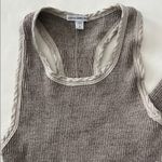 James Perse Taupe Ribbed Racerback Tank Midi Dress Size 1 / Small $245 Photo 3
