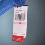 Jantzen Low Rise Blue Floral Bikini Bottom Chlorine Resistant Size 10 Photo 3