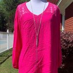 Daisy NWT New Directions Lace  Pink Top XL Photo 0