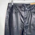 Maurice's Edgely Slim Straight Pants Black Coated High Rise NWT Photo 2