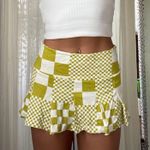 Urban Outfitters Green Check Mini Skirt Photo 0