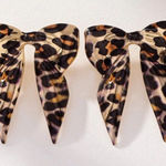 None 🤠🤠🤠3 for 12$🤠🤠🤠Bow tie Leopard Earrings Photo 0