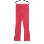 Urban Outfitters  Alia Plisse Pink Floral Flare Pants MEDIUM Photo 2