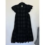 Anthropologie NEW ‎ Corey Lynn Calter Mini Dress Holiday Plaid Black Ruffle Sz XS Photo 10