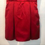 Jill Stuart NWT  Ruby Red Satin Big Bow Dress Photo 5