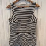 White House | Black Market White And Black Stripe Tank Top Size 6 Photo 0