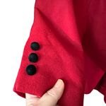 Jennifer Moore Red Wool Blazer Size 16 Photo 6