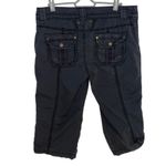 Marrakech Dark Grey Flat Front Cargo Capri Pants Size 29 Medium(10) Photo 1