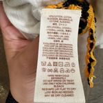 Free People Black Yellow Ivory Bora Bora Racerback Crochet Linen Blend Trim Tank Photo 6