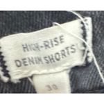 Madewell Black High Rise Denim Cutoff Shorts Raw Hem Women's Size 30 Photo 6