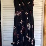 DKNY Pink and Cream Ruched Ruffled Dress Photo 0