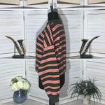 Wild Fable  cotton cropped sweatshirt striped green orange long sleeves L Photo 4