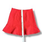 J.Crew Red Flounce Mini Skirt Women’s Size 2 Fit & Flare A Photo 3