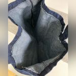Vintage Handmade Dark Rinse Denim Tote Bag Fisherman Aesthetic Blue Photo 4