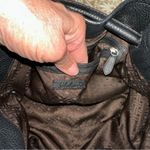 Cole Haan Large Black Pebbled Leather 2 Handle Satchel Shoulder Bag Photo 10