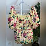 PatBO Laelia Puff Sleeve Mini Dress 10 Yellow Photo 4