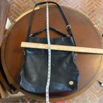 Vince Camuto ‎ Black Leather Large Foldover Crossbody Tote Bag versatile classic Photo 7