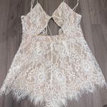 Tobi White Lace Romper Photo 0