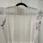 Ruffled White Wrap Dress Size M Photo 5