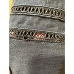 J.Crew Women’s Large Black Cotton Crochet Trim Tunic Dress Coverup Boho Resort Photo 3