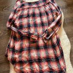 Altar'd State Altar’d State Plaid Boho Babydoll Top Photo 4