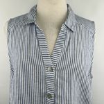 J Jill Love Linen Size LP Petite Sleeveless Top Button Photo 1