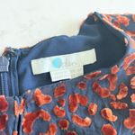 Boden black georgette brown velvet animal print silk blend midi dress 2P Photo 2