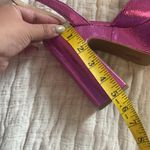 Soda  Women's Metallic Pink Platform Sandals Photo 3