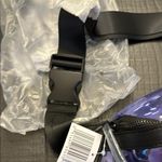 NWT Neutrogena Clear Purple Belt Bag | Black Faux Leather Fanny Pack Photo 2