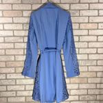 Lane Bryant NWT Blue Lace Details Long Sleeve Trench Coat Size 18/20 Photo 5