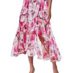 MISA Los Angeles NWT Themis Floral Skirt in Garden Fuchsia Photo 0