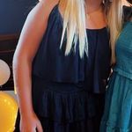 Boutique Black romper with flow top and bottom Photo 0