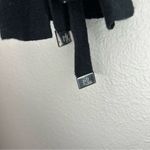 Ralph Lauren Lauren black lace up bell sleeve boat neck knit sweater size medium Photo 2