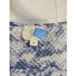 Surf Gypsy  Womens Medium Faux Wrap Top Blue Snakeskin Photo 4