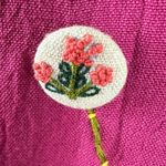 Anthropologie  Oracra Handmade Whimsical Embellished Midi Dress Embroidered Photo 5