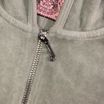 Juicy Couture  jacket Velour Floral Embellished full zip track Y2K Photo 3