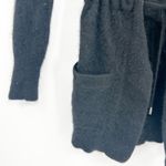 Sophia Milano Womens Y2K 100% Cashmere Black Drawstring Waist Cardigan Sweater S Photo 2