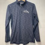 Elevate Womens Blue Pullover Shirt Size Medium Long Sleeve Activewear Photo 10