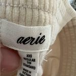 Aerie  cream ribbed flare leggings Photo 3