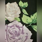 Rare Rouje Paris Ahmet Black Floral Mesh Top Lavender Rose Print Size 38 (US 6) Purple Photo 3