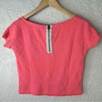 Aeropostale Aeropostal | Lace Zip Back Short Sleeve Sweatshirt Size S Photo 5