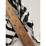 John Mark Zebra Tunic Size M Black White Oversized Lagenlook Wired Collar Size M Photo 15