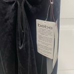 Bebe Mara Deep V Black Backless Velvet Slip Dress Women’s Size Small Photo 5